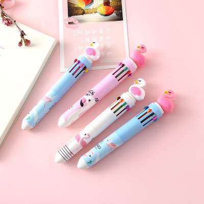 【Q版紅鶴】10色圓珠筆 - 超萌按壓原子筆 商品圖片 3