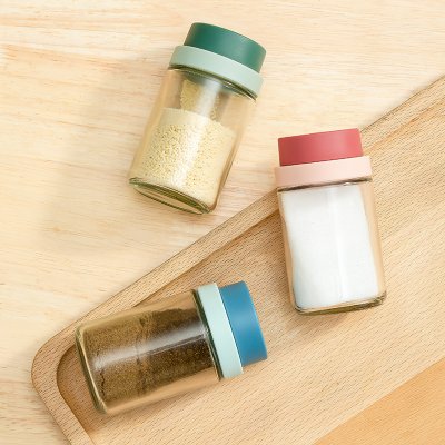 【玻璃旋轉瓶】防潮調味瓶-廚房多功能調味罐2個 商品圖片 3