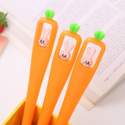 【兔子蘿蔔】造型中性筆-萌趣學生文具 商品圖片 1