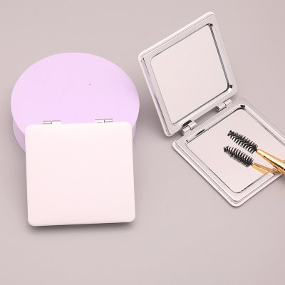 【PU白皮雙面化妝鏡】客製印刷多款造型｜批發禮贈小鏡子 商品圖片 5