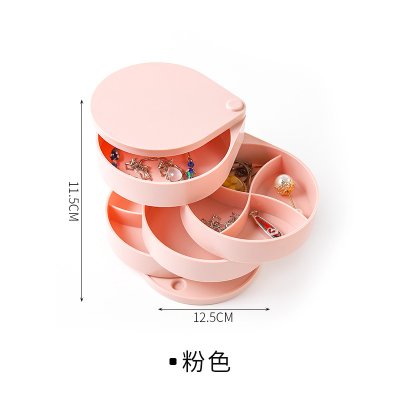 【多層旋轉】首飾收納盒 - 耳環項鍊飾品整理架 商品圖片 7
