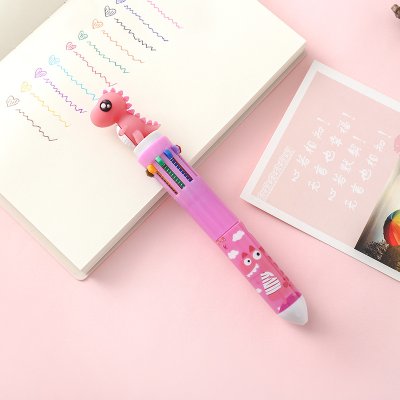【Q版恐龍造型】10色按壓圓珠筆 - 學生多功能原子筆 商品圖片 6