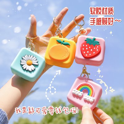 【矽膠零錢包】可愛圖案-創意少女鑰匙包吊飾 商品圖片 2