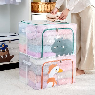 【鋼架收納箱】動物造型-大號摺疊搬家收納神器 商品圖片 2