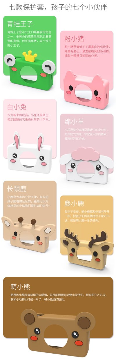 【全包防護】迷你相機矽膠套 - 可愛造型保護殼 商品圖片 1