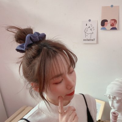 【復古風】大腸造型髮圈 - 螺紋彈性髮飾髮繩 商品圖片 3