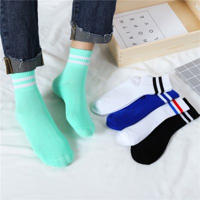 【學院風條紋】中筒襪 - 秋冬防滑運動襪 商品圖片 2