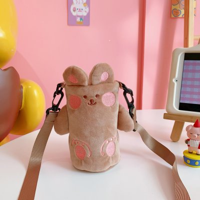 【動物造型】保溫杯套 - 毛絨斜背隔熱保護套 商品圖片 6