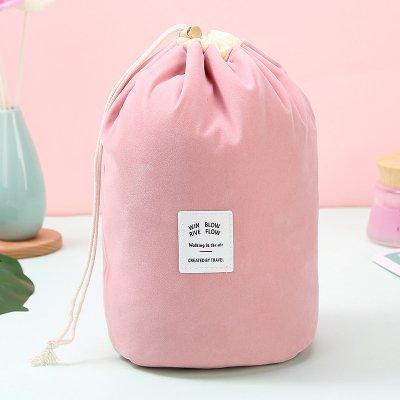 【圓筒絨布】束口化妝包 - 大容量便捷收納 商品圖片 6