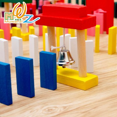 【骨牌】木製彩色-機關疊疊樂積木玩具 (1000片) 商品圖片 1