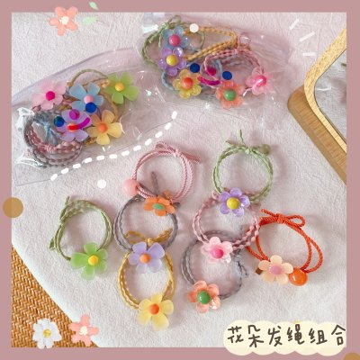 【小花朵】髮圈5件組 - 氣質甜美髮束 商品圖片 1