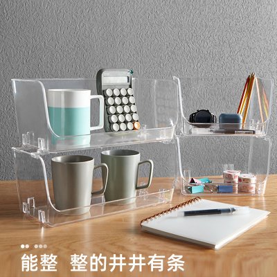 【可疊加透明】收納盒 - 桌面分類置物籃 商品圖片 2