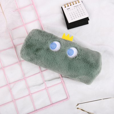 【恐龍毛絨筆袋】大容量-多功能文具化妝包 商品圖片 7