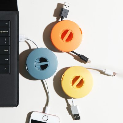 【360度旋轉收納】充電線整理盒-耳機線材防纏繞收納器 商品圖片 2
