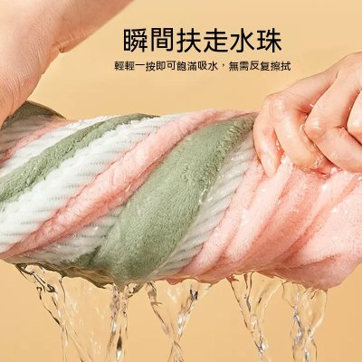 【雙層乾髮帽】速吸加厚-快速吸水浴帽 商品圖片 2