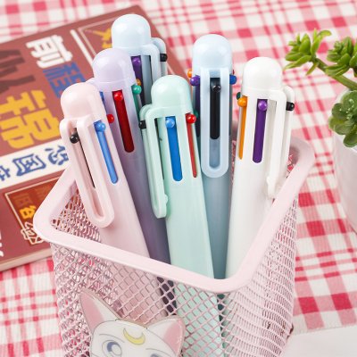 馬卡龍色圓珠筆 6色按壓原子筆 可印刷手帳筆 商品圖片 4