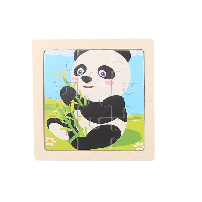 【木質拼圖】可愛動物圖案 - 兒童益智玩具 (9片) 商品圖片 9