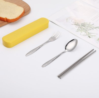【繽紛環保】糖果色隨身餐具組印刷客製 - 三件組環保餐具 商品圖片 4