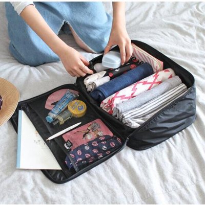 【大容量韓風】卡通旅行收納包 - 出國出差行李整理必備 商品圖片 4