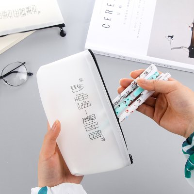 【創意文具】七字箴言果膠筆袋 - 搞笑船型三角收納盒 商品圖片 4