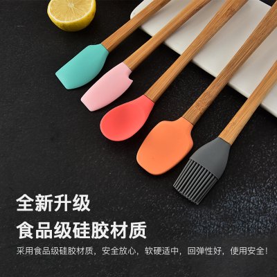 【彩色烘焙】工具5件組 - 木柄矽膠鍋鏟刮刀 商品圖片 2