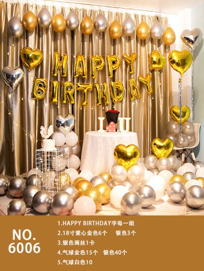 【生日派對】鋁膜氣球套裝 - 數字氣球派對裝飾組合 商品圖片 6