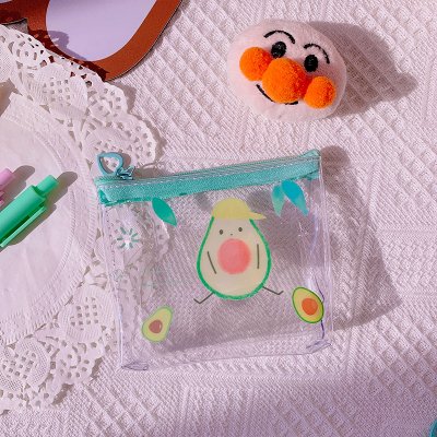 【酪梨圖案】透明收納包-創意拉鍊零錢包 商品圖片 5