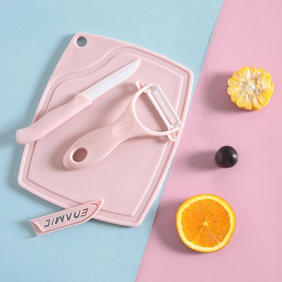【廚房必備】陶瓷水果刀組 - 家用砧板水果刀削皮刀組合 商品圖片 3