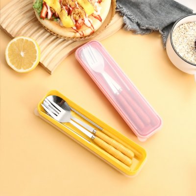 【不鏽鋼便攜餐具】學生餐具組｜輕巧外出必備 商品圖片 2