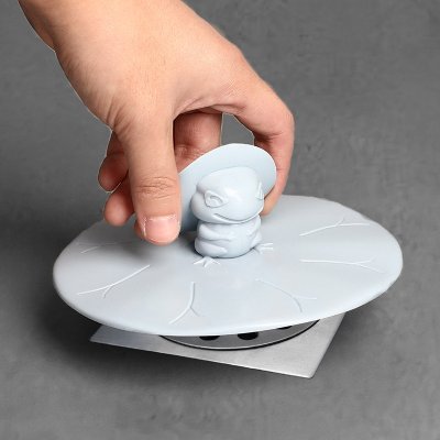 【小青蛙造型】矽膠排水口蓋-防臭水塞 商品圖片 2