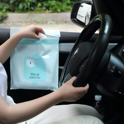 【黏貼式】一次性垃圾袋 - 車用防水收納 (15個)