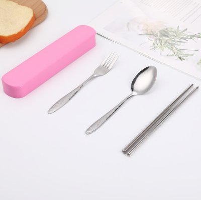 【繽紛環保】糖果色隨身餐具組印刷客製 - 三件組環保餐具 商品圖片 5