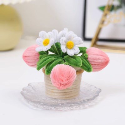 *DIY盆栽扭扭棒 花束小盆栽 手工材料包 商品圖片 6