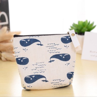【可愛動物刺繡】帆布零錢包 - 學生小物多功能收納袋 商品圖片 5