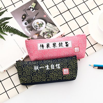 【宮廷風趣味語錄】大容量尼龍筆袋 - 學生文具收納袋 商品圖片 1
