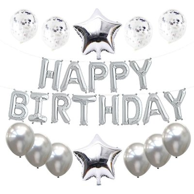 【派對裝飾】18寸星星亮片生日氣球套裝 - HAPPY BIRTHDAY字母氣球 商品圖片 7