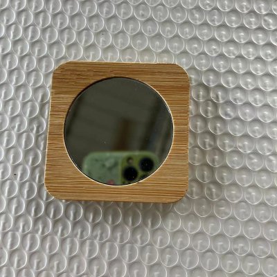 【隨身鏡】客製木製隨身鏡 雷雕刻字迷你化妝鏡 商品圖片 9