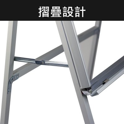 開啟式A型海報架 單面／雙面 鋁合金翻蓋展架 附空白雪弗板（60×80／60×90／80×120／90×120cm）- 活動宣傳立牌 廣告看板 商品圖片 2