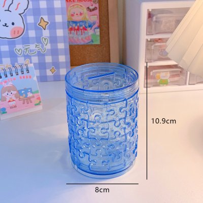 【拼圖式透明】筆筒 - DIY桌面收納筒 商品圖片 5
