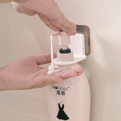【按壓瓶架】免釘壁掛架-浴室多功能收納 商品圖片 2