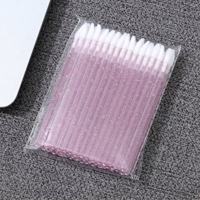 【水晶桿唇刷 50 入】唇釉暈染棉棒 口紅補妝神器 彩妝工具批發 商品圖片 10