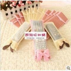 【蝴蝶結裝飾】遙控器防塵套 - 電視空調遙控器保護袋