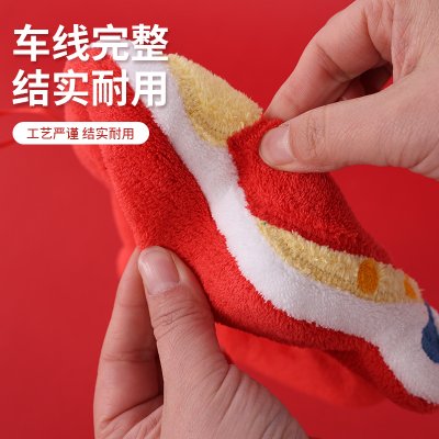 【創意擦手巾】新年珊瑚絨懸掛式擦手巾 商品圖片 3