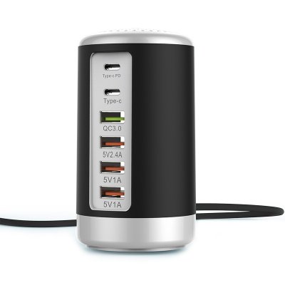 【6孔USB充電器】圓柱立式-多孔桌面手機充電插座 商品圖片 4
