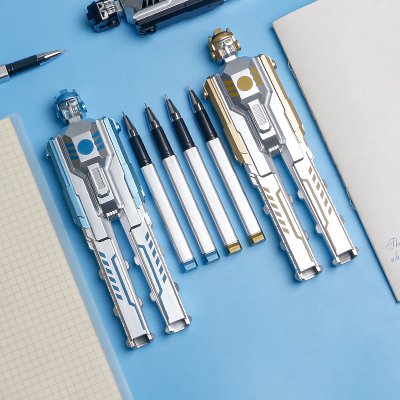 【變形機器人筆】造型中性筆-創意機器人黑筆 商品圖片 3
