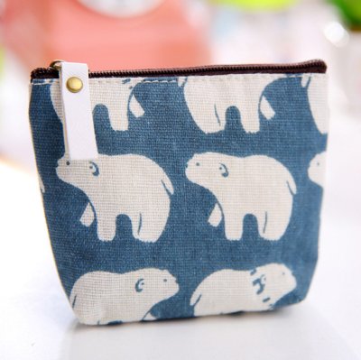 【可愛動物刺繡】帆布零錢包 - 學生小物多功能收納袋 商品圖片 6
