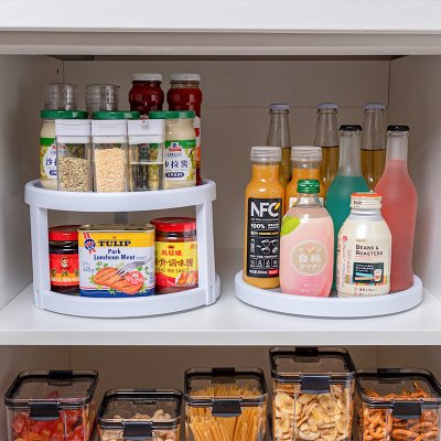 【旋轉雙層】調味瓶架-創意廚房調料收納 商品圖片 3