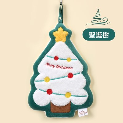 【聖誕造型擦手巾】實用禮物-聖誕樹雪人毛巾 商品圖片 7