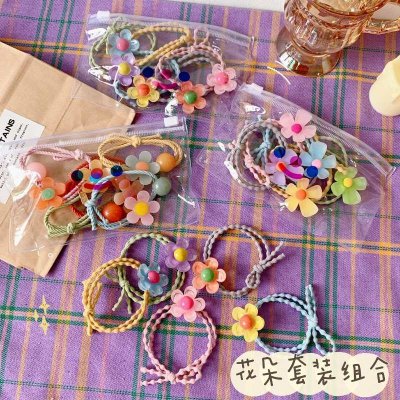 【小花朵】髮圈5件組 - 氣質甜美髮束