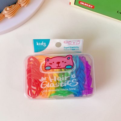 【彩色橡皮筋】盒裝皮筋-糖果色繽紛果凍色 商品圖片 7